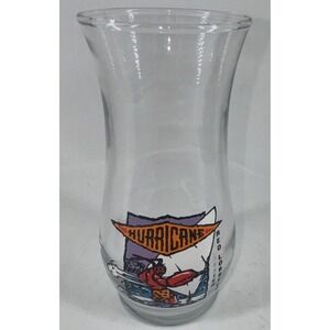 Red Lobster Hurricane Drinking Glass Surfing 20oz‎ 7" Barware Discontinued VTG